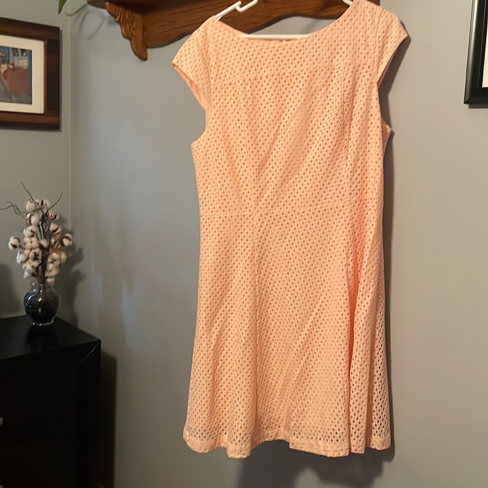 Lark & Ro Pink Eyelet Dress